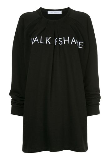 Walk Of Shame branded sweat dress - Black