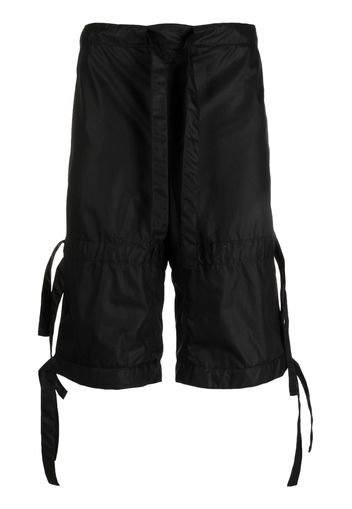 Walter Van Beirendonck Star drawstring cotton shorts - Black