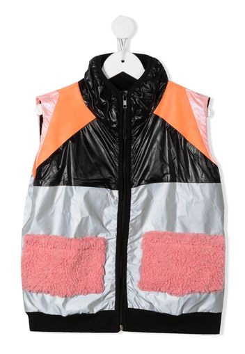 WAUW CAPOW by BANGBANG Hello Hiking colour-block gilet - Black