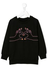 WAUW CAPOW by BANGBANG embroidered Love sweatshirt - Black