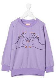 Love embroidered sweatshirt