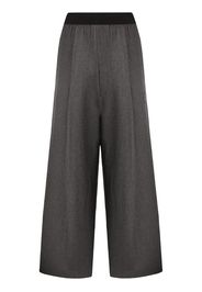 logo-patch wide trousers