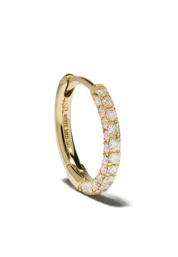 18kt yellow gold Giulia diamond single hoop