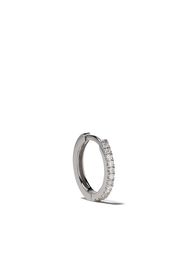 White Bird 18kt white gold diamond Margot large hoop earring