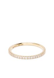 White Bird 18kt yellow gold diamond thin band ring