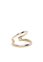White Bird 14kt yellow gold double ear cuff