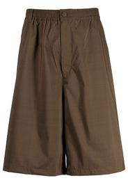 White Mountaineering straight-leg elasticated shorts - Brown