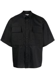 White Mountaineering chest-pockets button-up shirt - Black