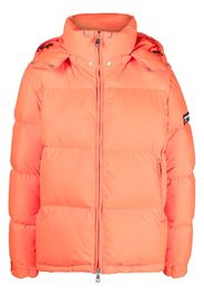 White:Space logo-patch padded jacket - Orange
