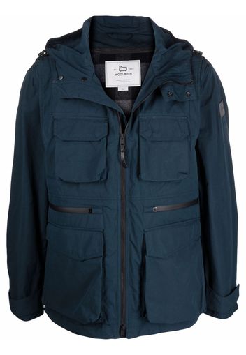 Woolrich zip-up hooded jacket - Blue