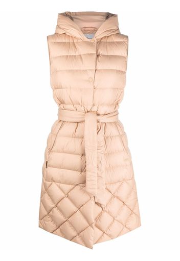 Woolrich quilted sleeveless down coat - Neutrals