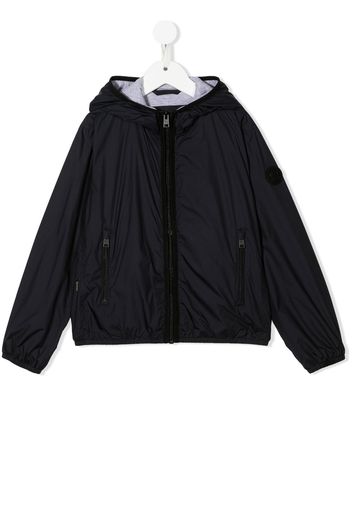 Woolrich Kids hooded zip-up bomber jacket - Blue