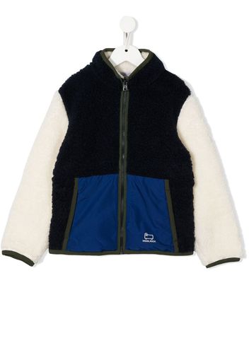 Woolrich Kids fleece track jacket - Blue