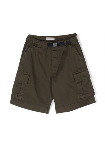 Woolrich Kids quick-release buckle cargo shorts - Green