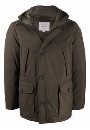 Woolrich hooded down-padded coat - Green