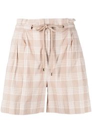 Woolrich check-print seersucker shorts - Neutrals