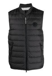 Woolrich logo-patch padded down gilet - Black