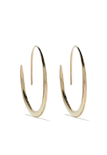 Wouters & Hendrix Gold 18kt gold hammered hoop earrings - Yellow Gold