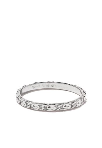 Wouters & Hendrix Gold 18kt white gold Snail Diamond Chain ring