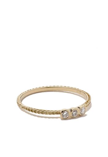 Wouters & Hendrix Gold 18kt yellow gold Chain Diamond ring