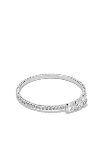 Wouters & Hendrix Gold 18kt white gold Chain Diamond ring