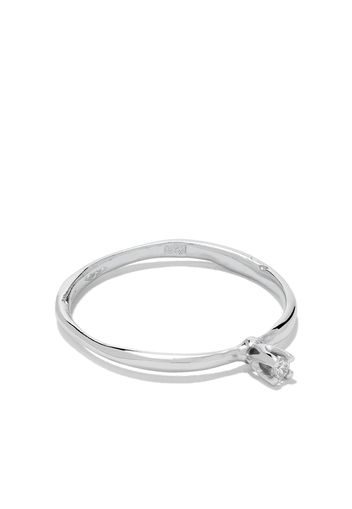 Wouters & Hendrix Gold 18kt white gold Diamond ring