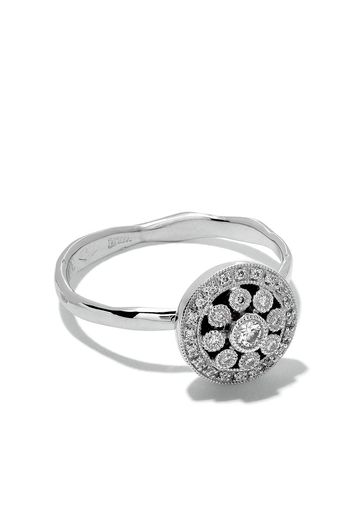 Wouters & Hendrix Gold 18kt white gold Diamond Rosetta ring