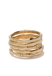 Wouters & Hendrix Gold 18kt yellow gold Diamond set of rings