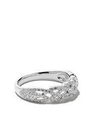 Wouters & Hendrix Gold 18kt white gold Braided Diamond ring