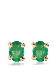 Wouters & Hendrix Gold 18kt yellow gold emerald stud earrings