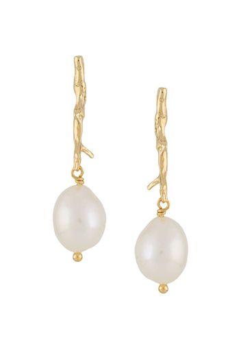 Reves de Reves branch pearl earrings