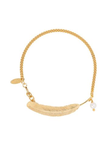 Voyages Naturalistes pearl feather bracelet