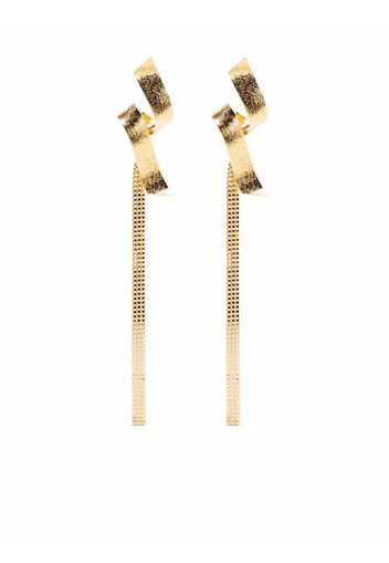 Wouters & Hendrix Swirl chain-link earrings - Gold