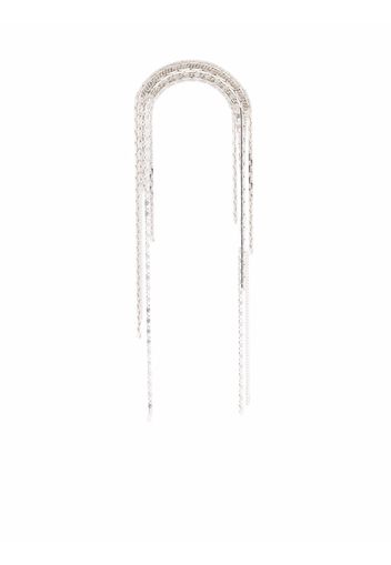 Wouters & Hendrix Serpentine falling chains statement earring - Silver