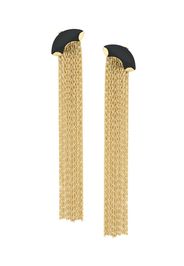 Wouters & Hendrix My Favourite onyx and chain earrings - Metallic