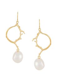 pearl drop earrings