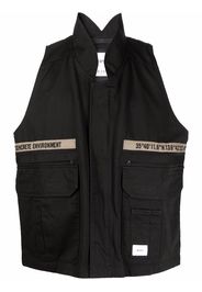 WTAPS Rep stand-up collar gilet - Black