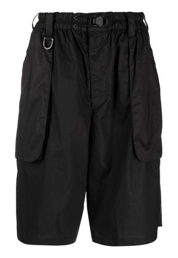 Y-3 wide-leg ripstop shorts - Black