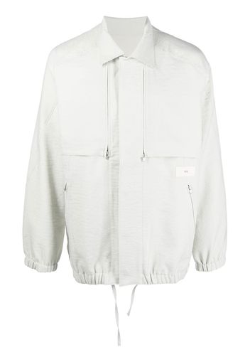 Y-3 concealed front-fastening jacket - Grey