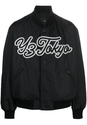 Y-3 Y-3 Team logo-embroidered jacket - Black