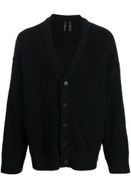 Y-3 fine-knit organic cotton cardigan - Black