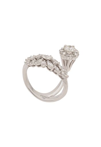 Yeprem 18kt white gold diamond cluster ring