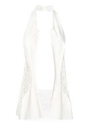 Yohji Yamamoto Pre-Owned panelled lace waistcoat - White