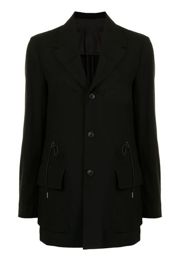 drawstring-waist blazer