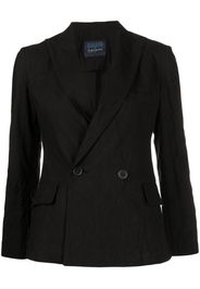 Yohji Yamamoto cotton peak-lapel jacket - Black