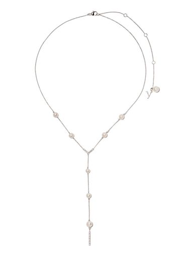 Yoko London 18kt white gold Trend freshwater pearl and diamond necklace - 7