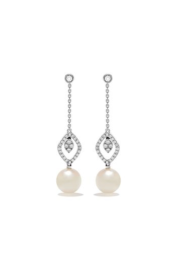 Yoko London 18kt white gold Trend freshwater pearl and diamond earrings - 7