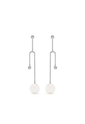 Yoko London 18kt white gold Trend freshwater pearl and diamond earrings - 7