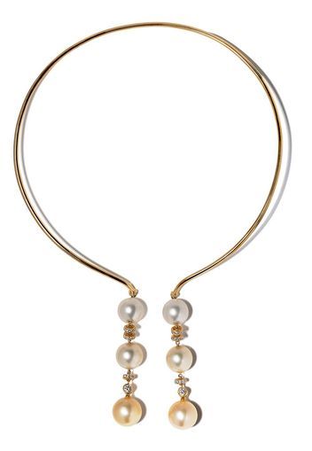 Yoko London Aurelia South Sea pearl and diamond necklace - 6 Gold