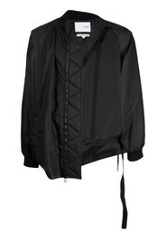 Yoshiokubo asymmetric bomber jacket - Black